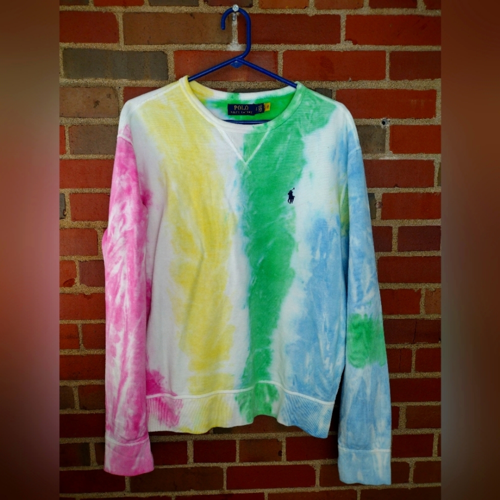Polo Ralph LaurenTie dye jersey crewneck sweatshirt